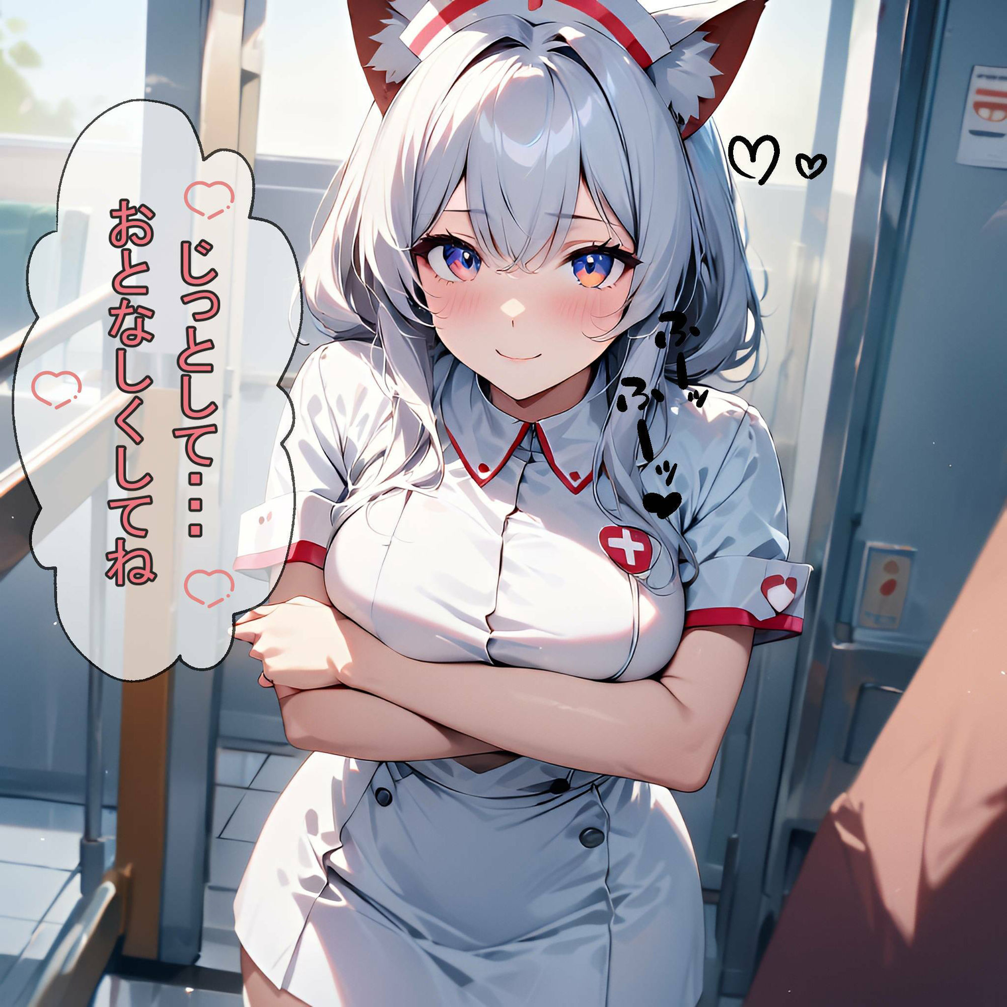 キュートなにゃんこナースたちのCG＆セリフ集 サンプル10ページ目