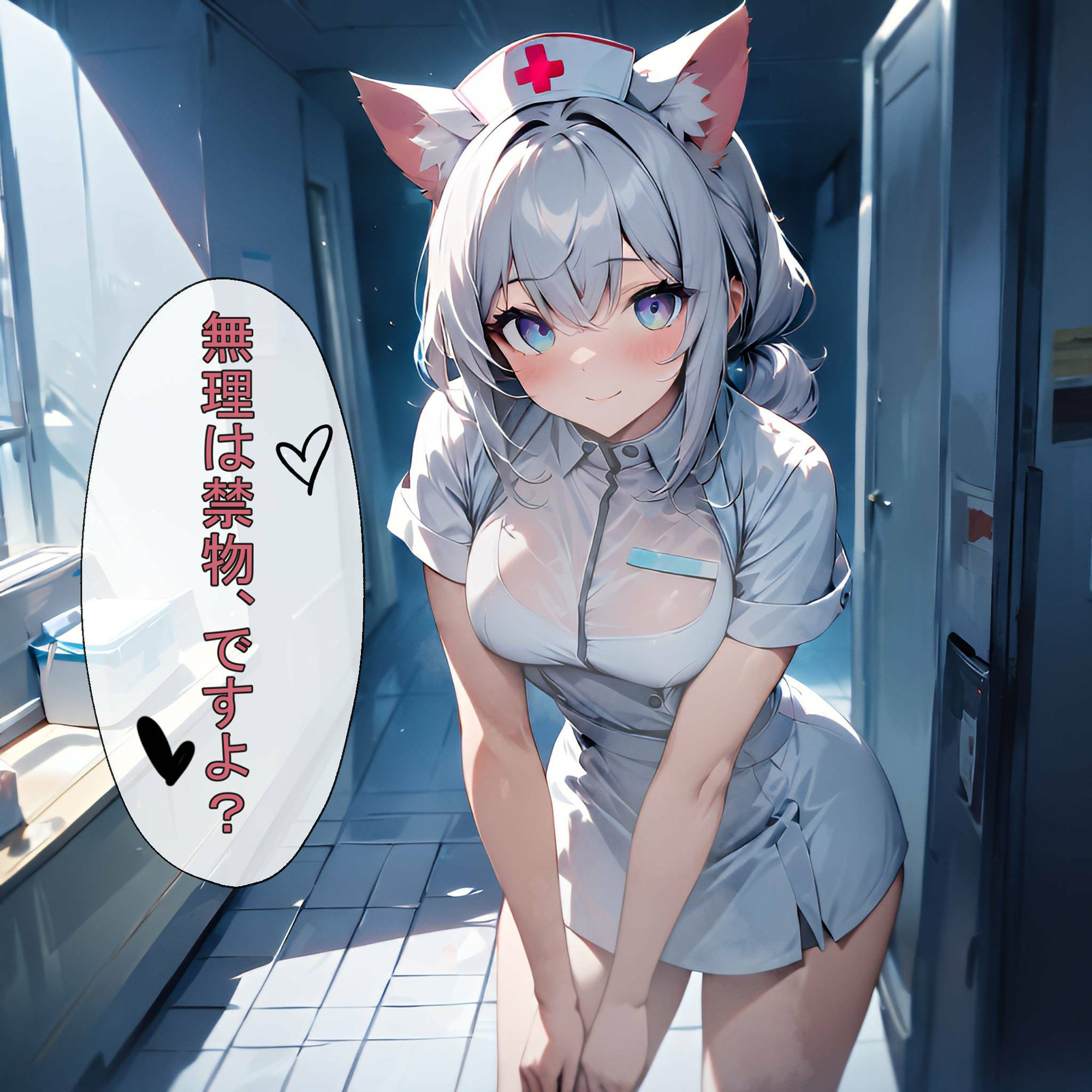キュートなにゃんこナースたちのCG＆セリフ集 その2 サンプル5ページ目