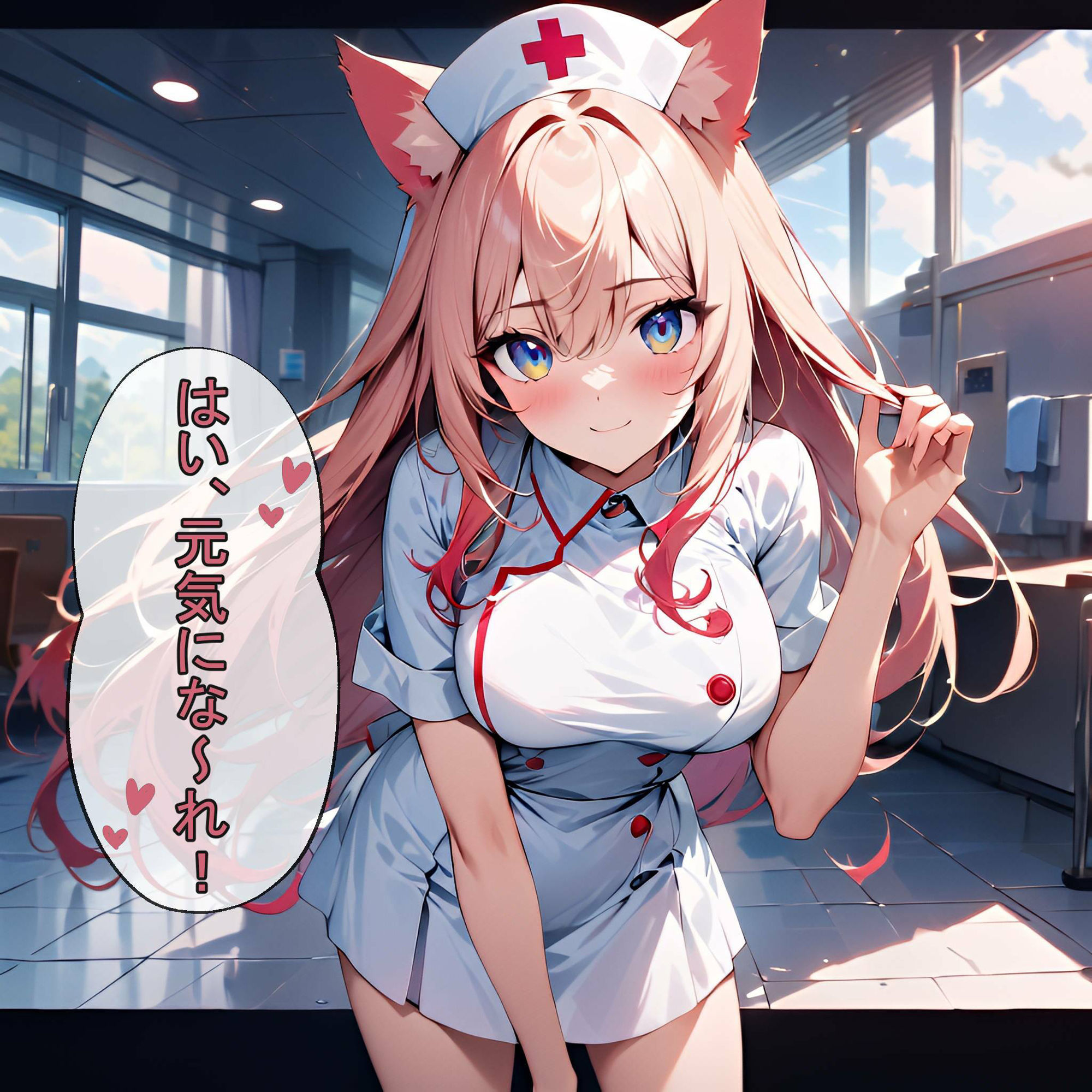 キュートなにゃんこナースたちのCG＆セリフ集 その2 サンプル7ページ目