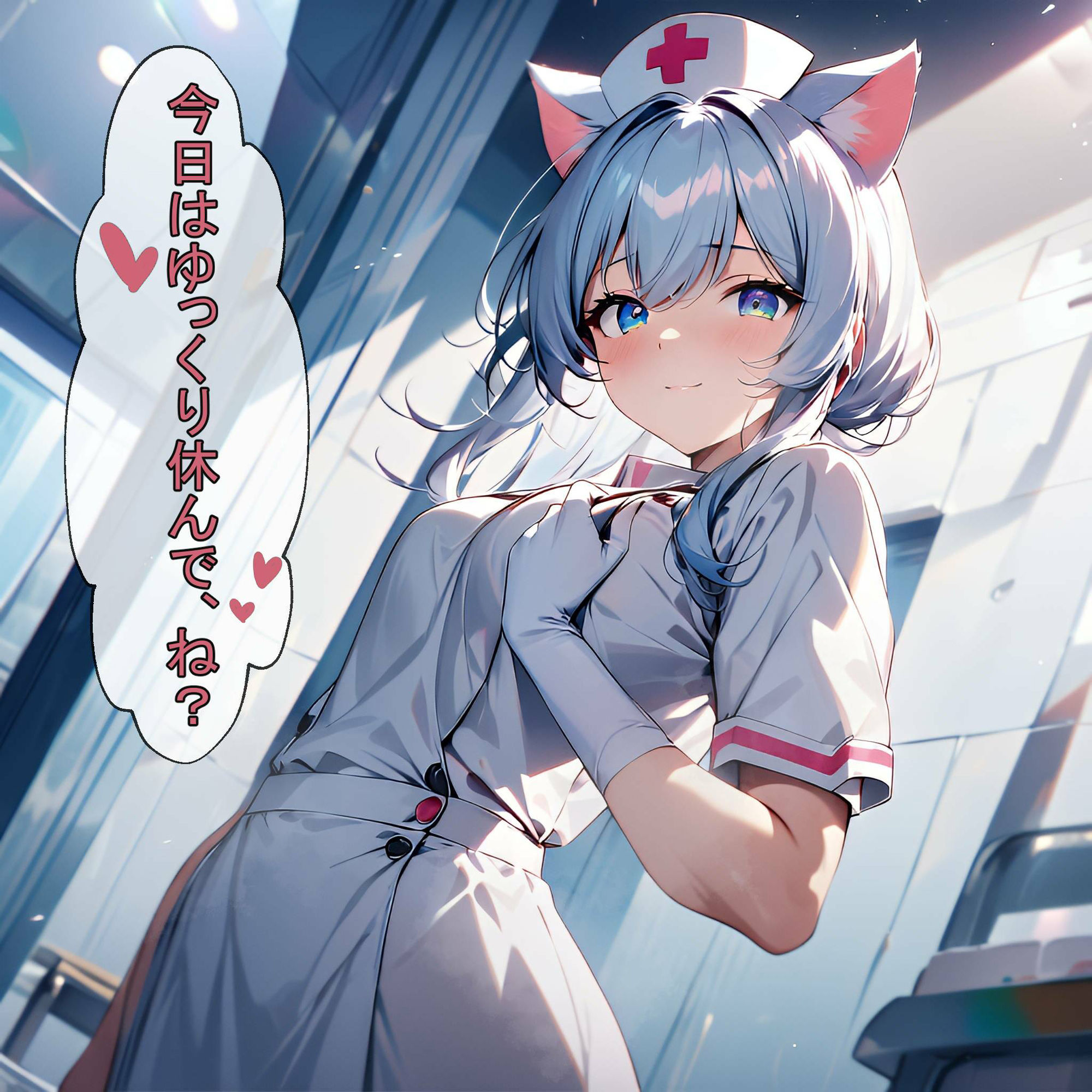 キュートなにゃんこナースたちのCG＆セリフ集 その2 サンプル8ページ目