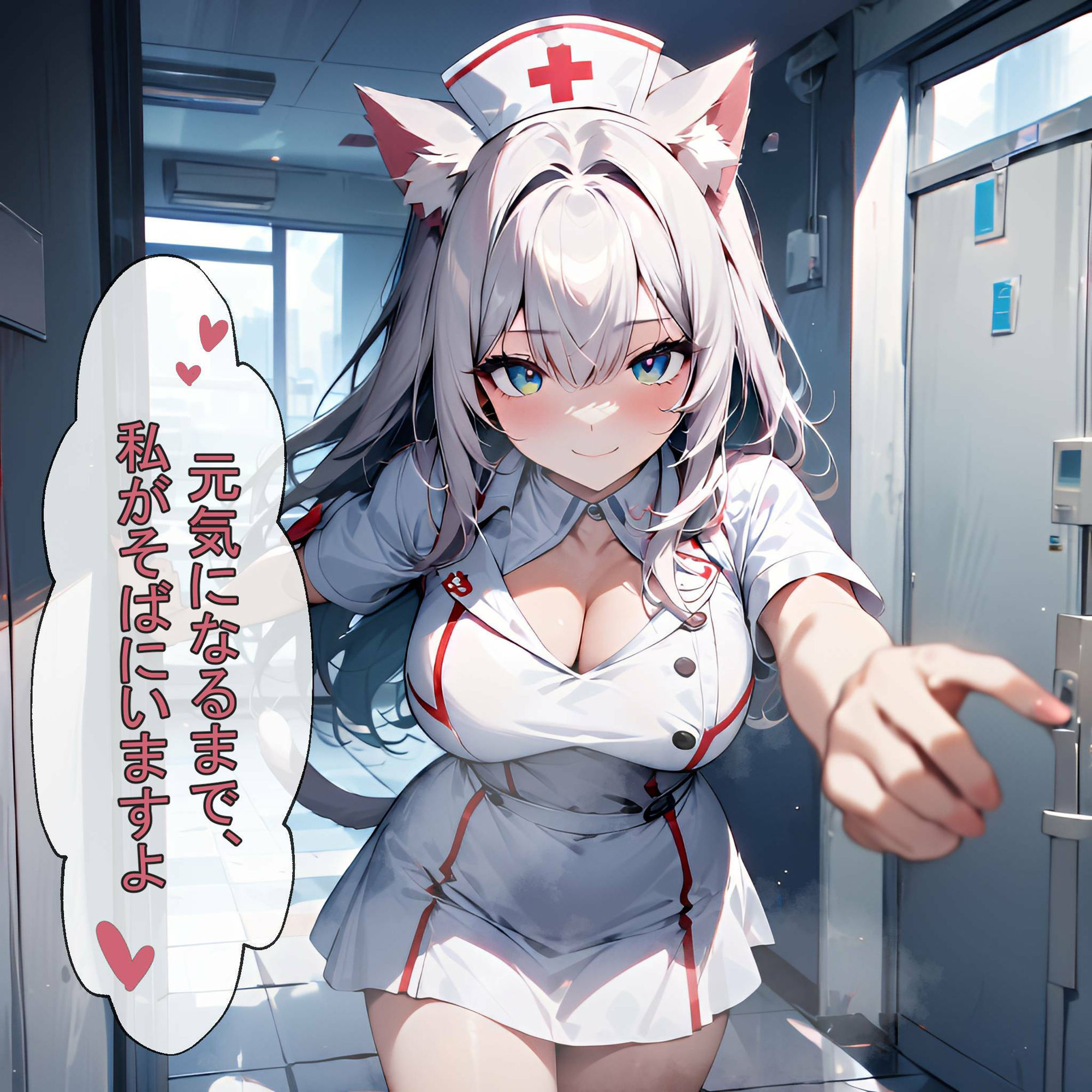 キュートなにゃんこナースたちのCG＆セリフ集 その2 サンプル9ページ目