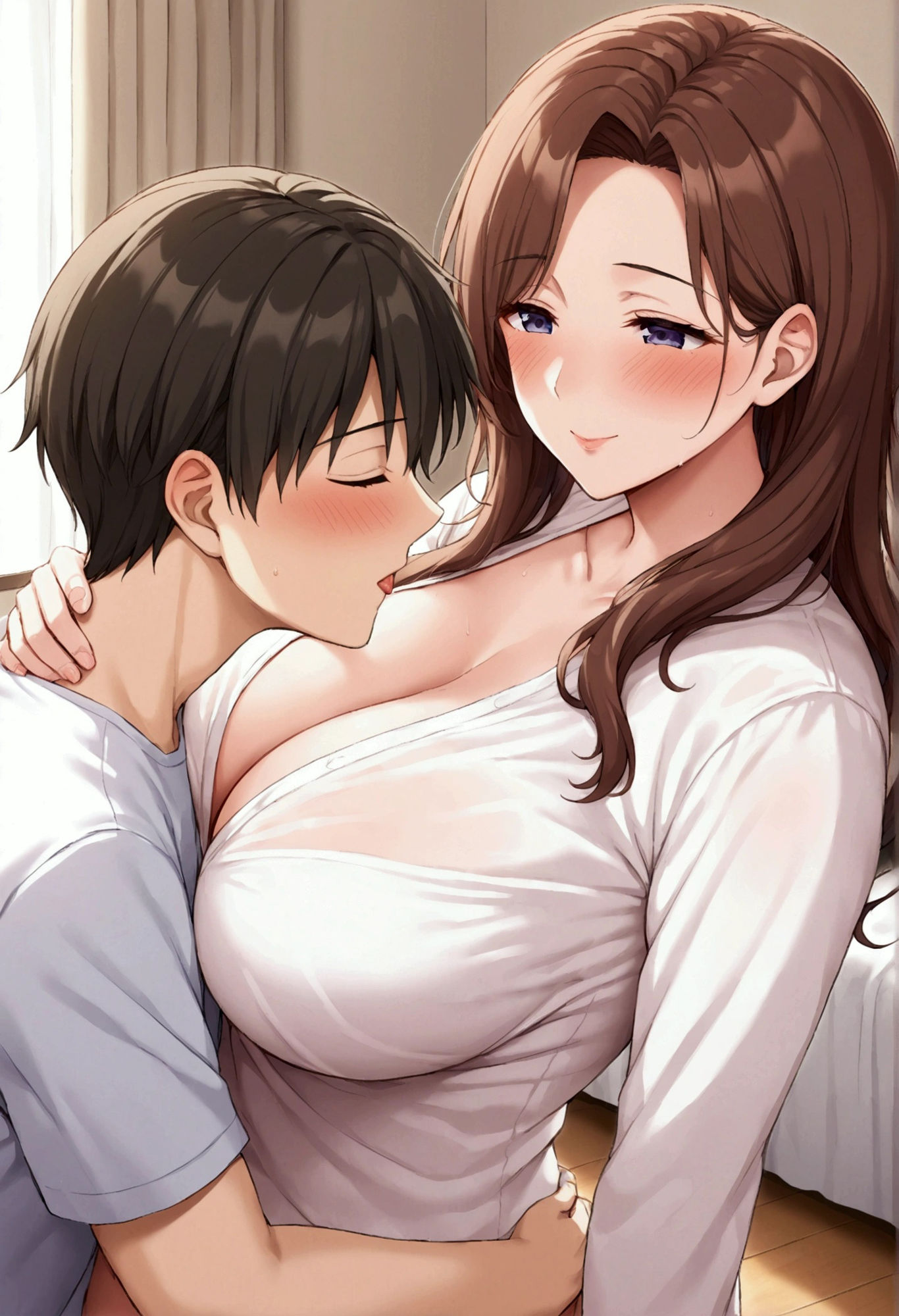 イチャイチャ美女【妄想イラスト美女図鑑vol.137】 サンプル6ページ目