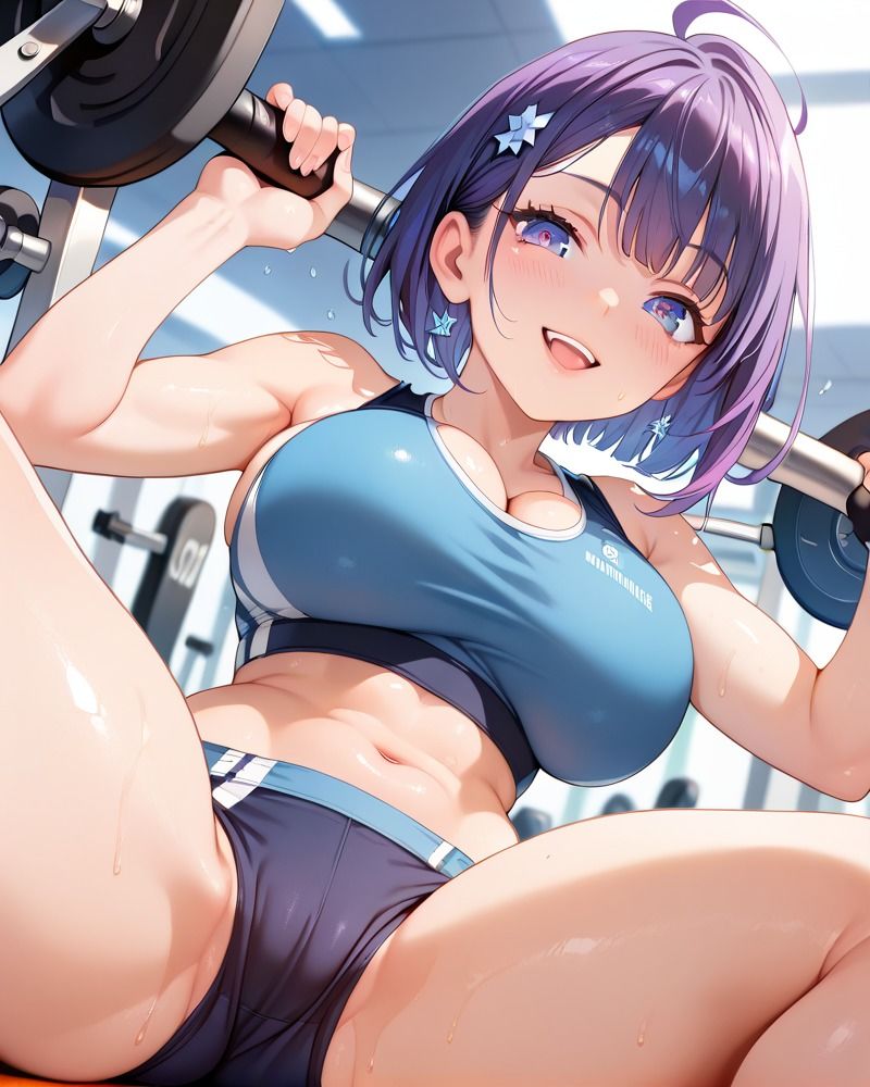 エロい女しかいないと噂のジムに入ったらハーレムだったCG集 サンプル3ページ目
