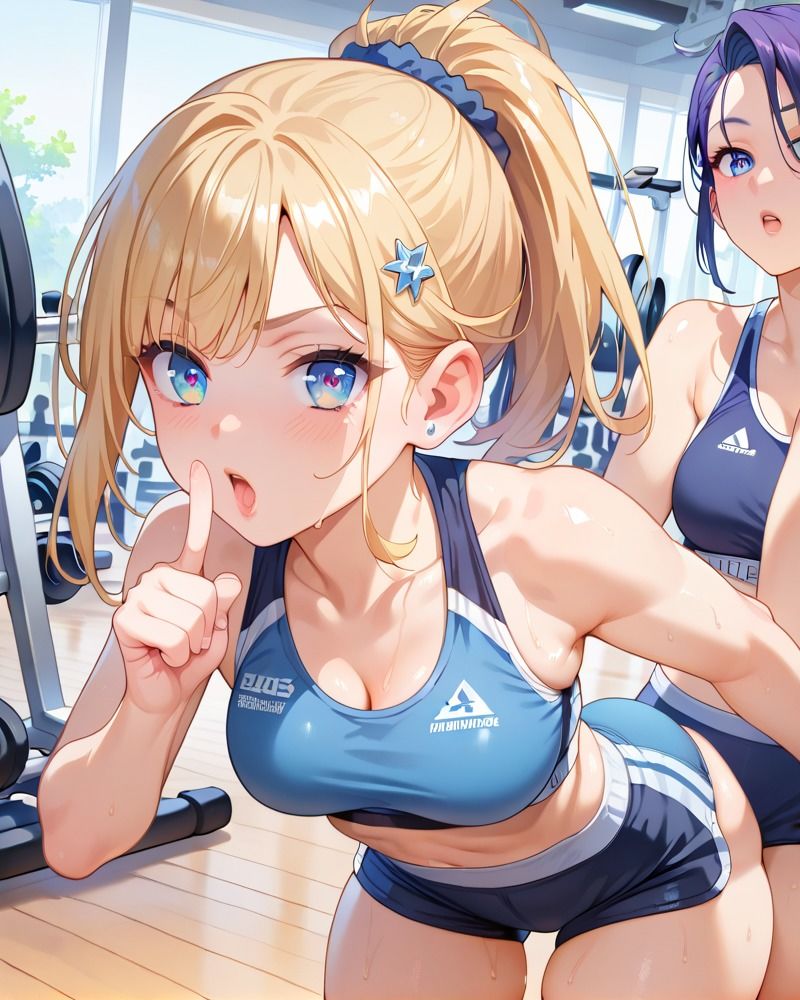 エロい女しかいないと噂のジムに入ったらハーレムだったCG集 サンプル4ページ目