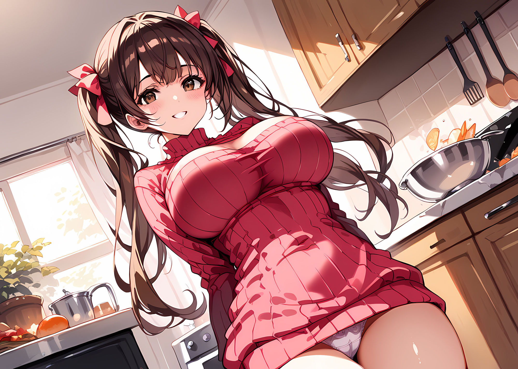 爆乳ニット人妻は今日も我慢できない！3 サンプル1ページ目