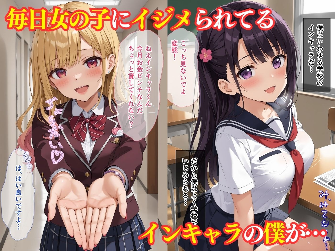 童貞の僕が催●アプリで学園を支配 サンプル1ページ目