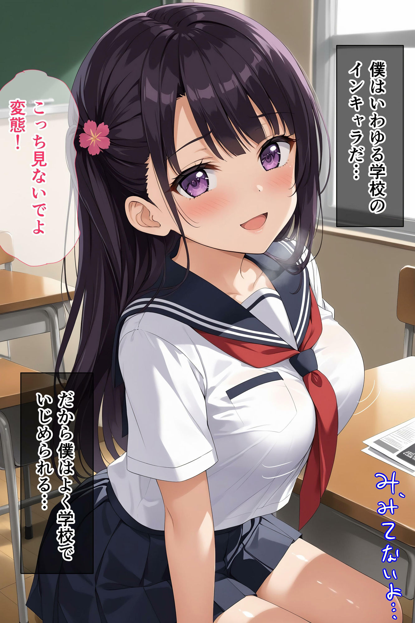 童貞の僕が催●アプリで学園を支配 サンプル4ページ目