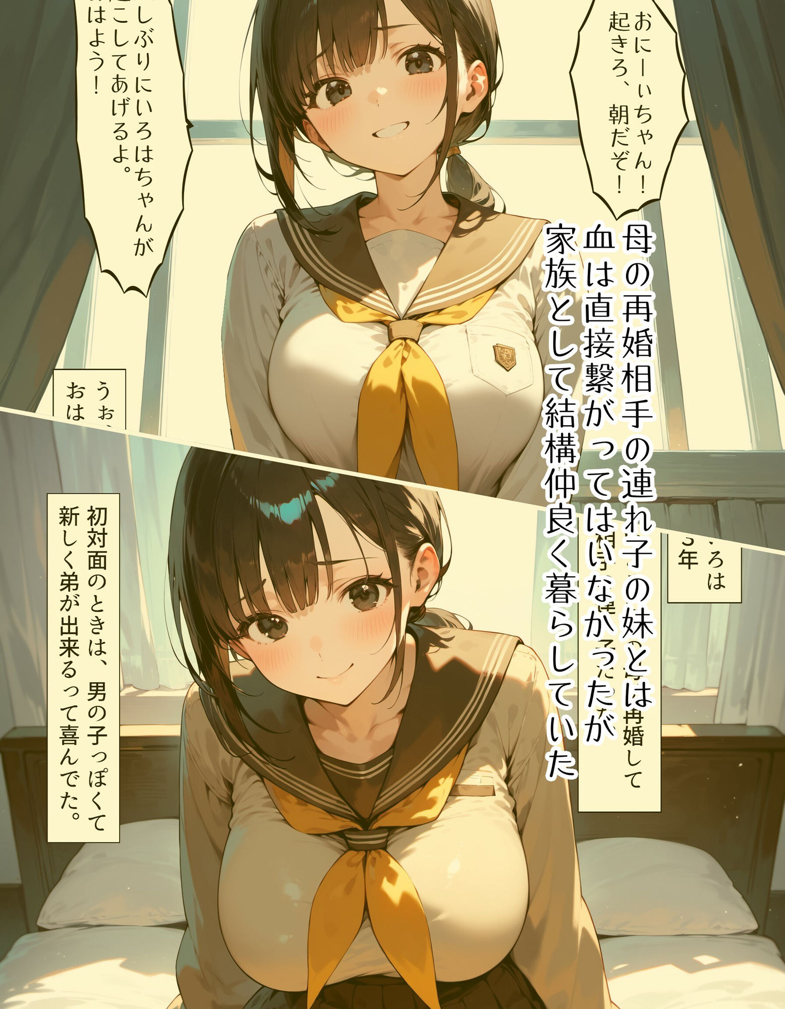 大好きなおにいちゃんと両親不在でラブラブHしちゃう義妹 サンプル1ページ目