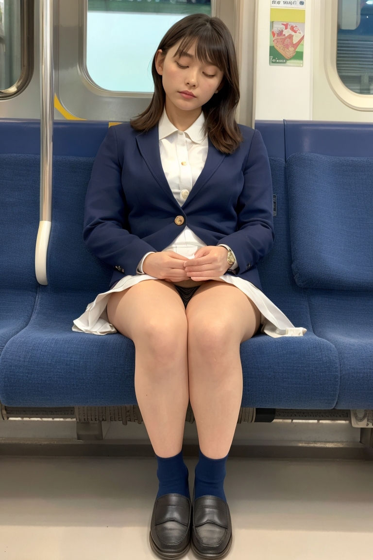 Generated Girls Collection vol.16 JKコス 電車居眠り編 サンプル2ページ目