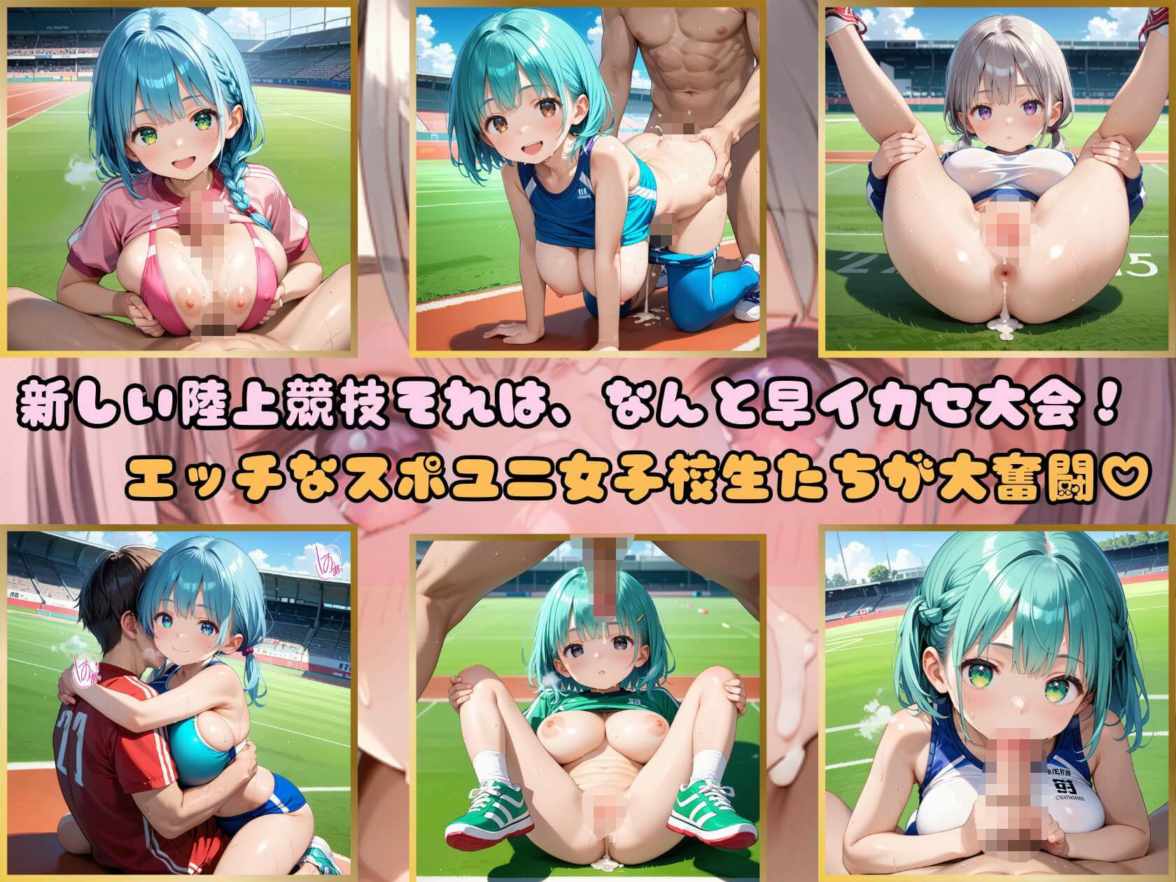 新・陸上競技！早イカセ大会！3【美麗CG228枚収録】 サンプル1ページ目