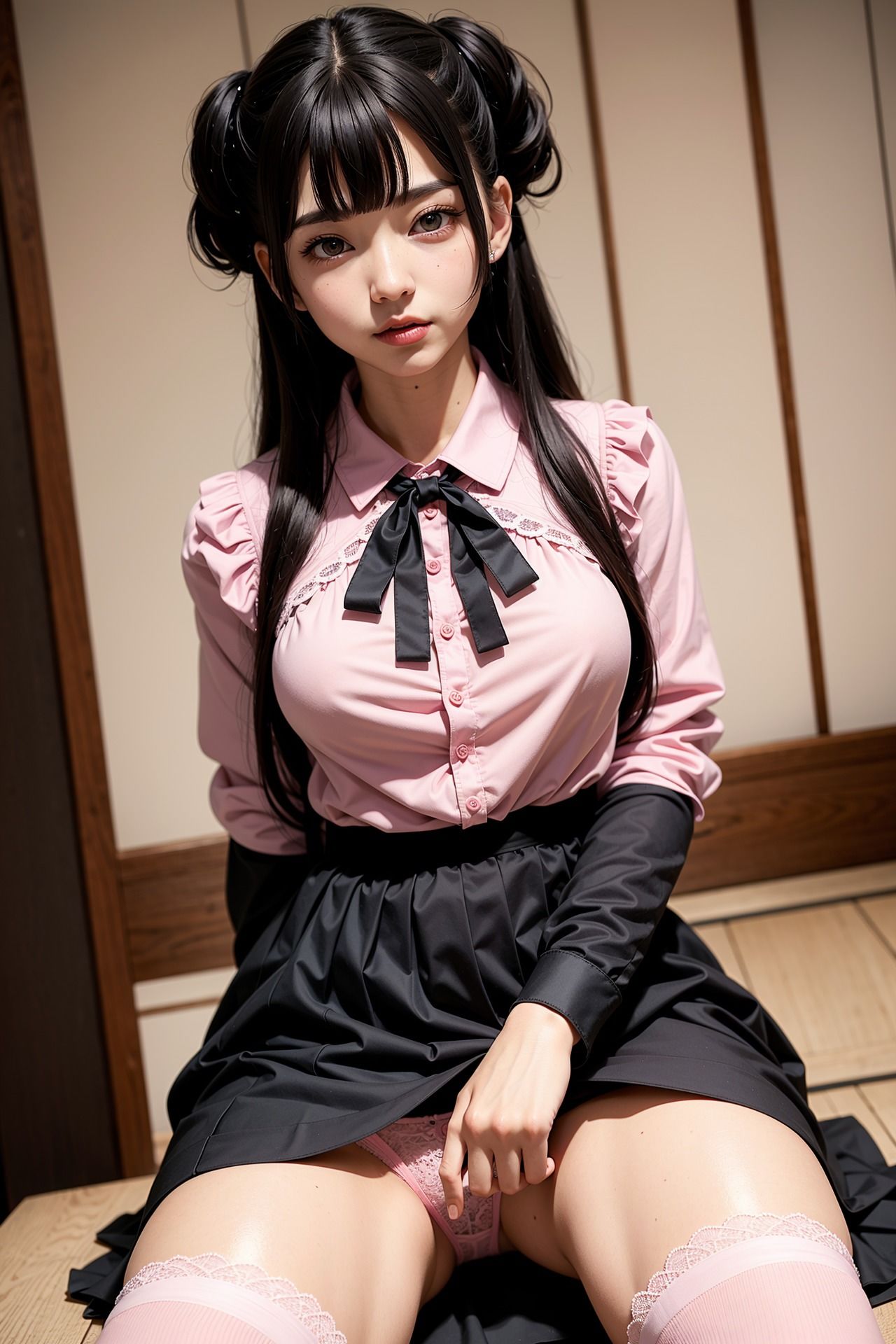 ト〇横量産型女子の開脚パンチラ サンプル2ページ目