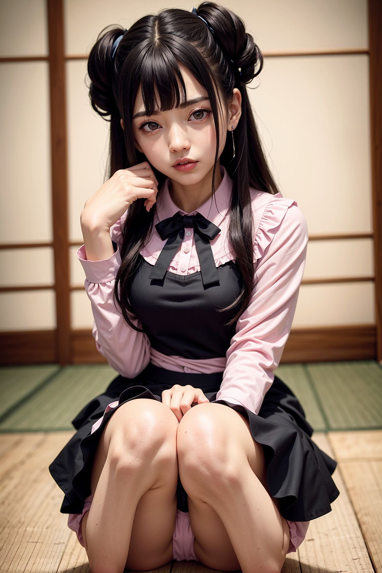 ト〇横量産型女子の開脚パンチラ サンプル3ページ目