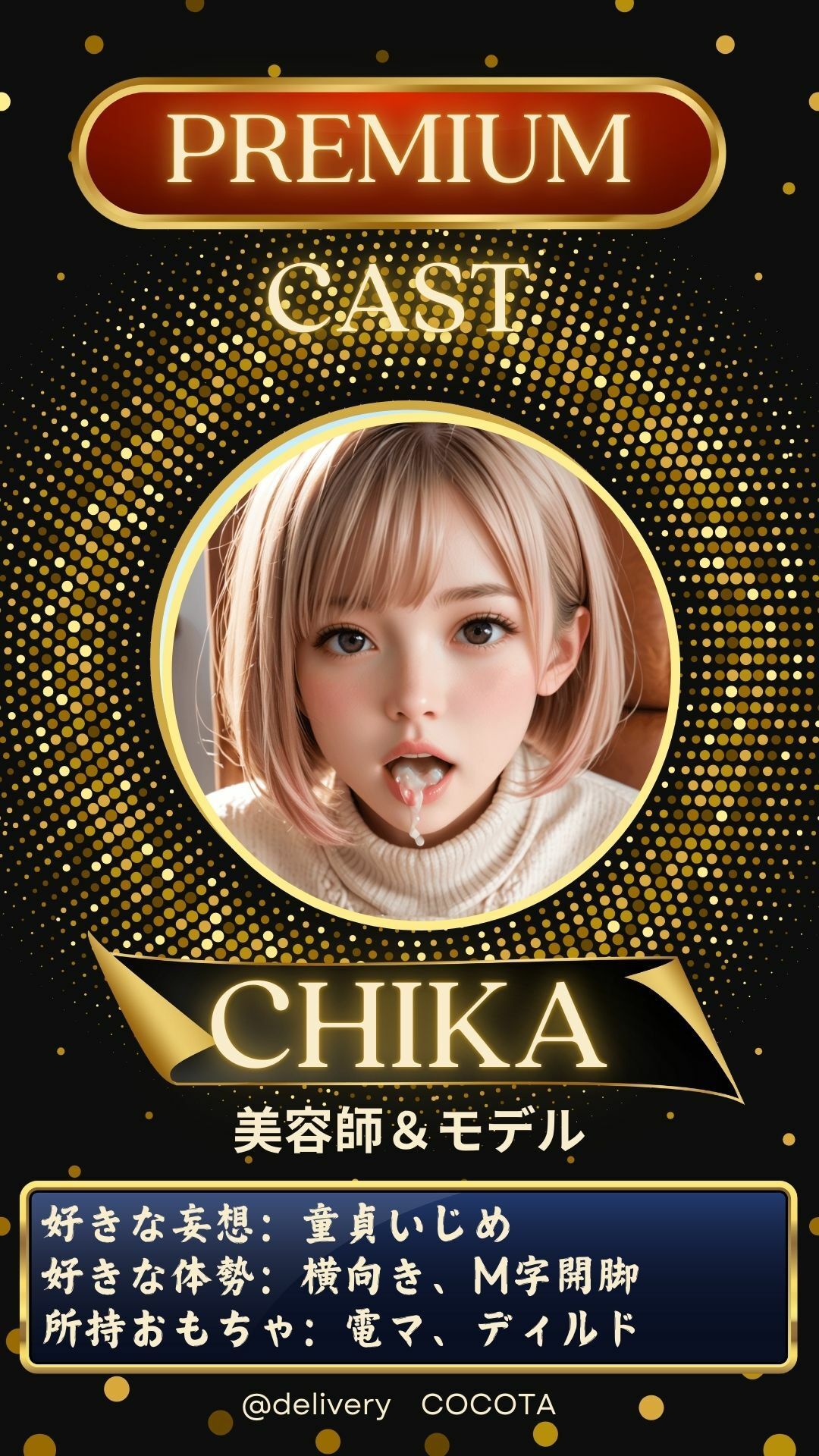 【オナ美女】チカ編 《美容師＆モデル》の大人気インフルエンサーの秘密 サンプル1ページ目