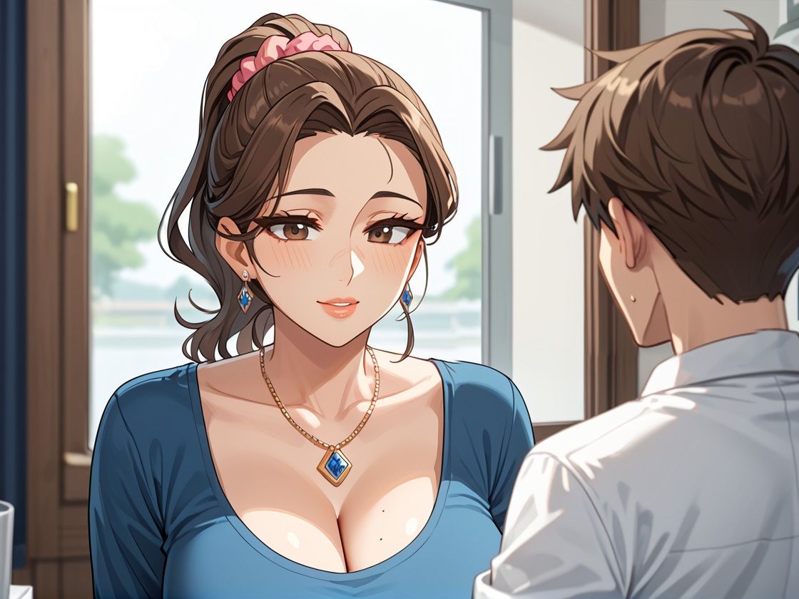 息子の性教育のためにひと肌脱ぐGカップの母 サンプル2ページ目