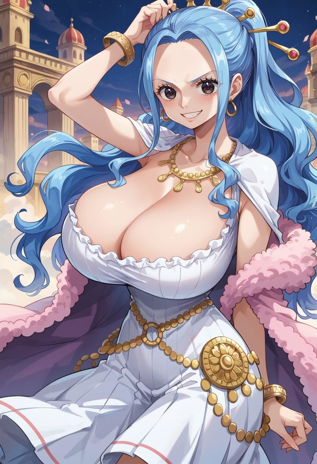 【ビ○イラストエロ画像】ワ○ピースに登場する某王女ちゃんのエッチなエロ画像集 サンプル10ページ目