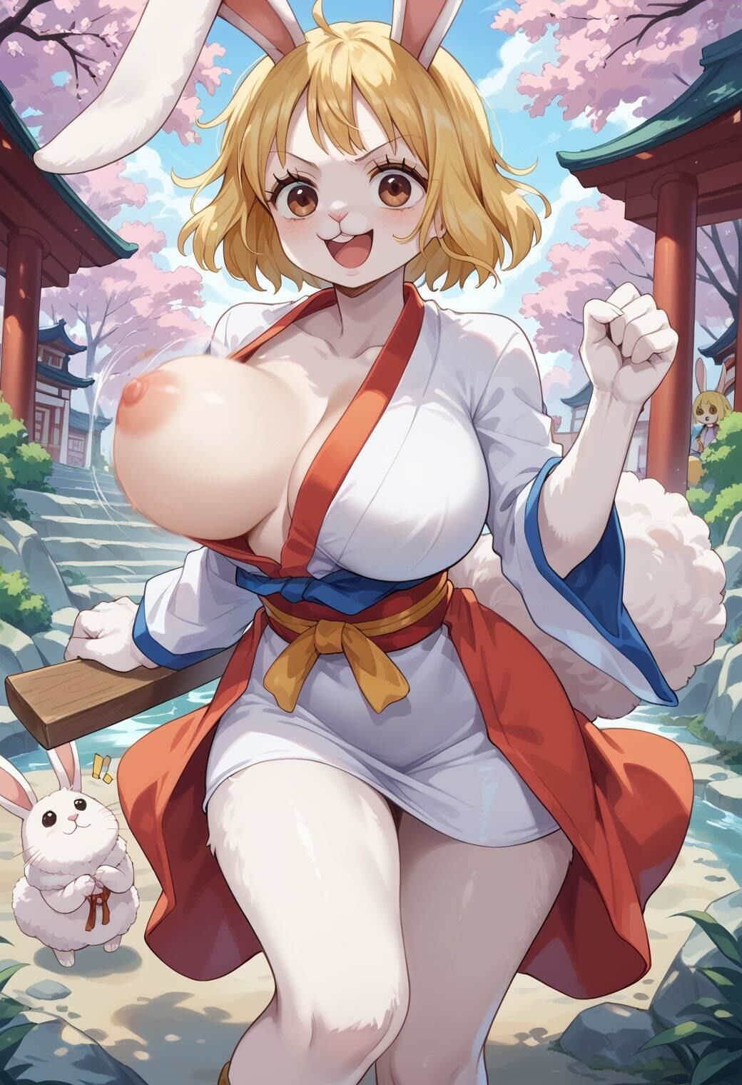 【キャ○ットイラストエロ画像】性癖を破壊するエロさ？！ワ○ピースに登場するエッチな兎ちゃんのエロ画像集 サンプル5ページ目