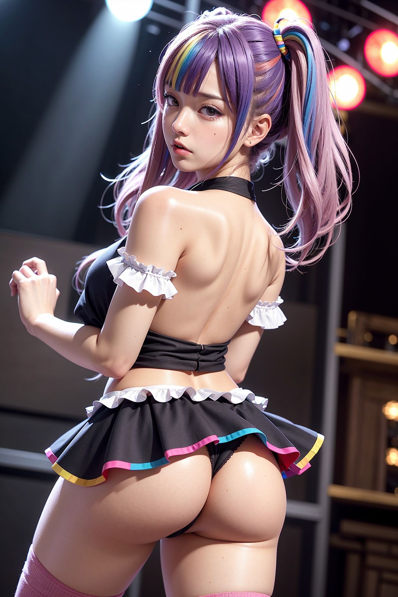 虹色担当ぱんちらアイドル サンプル5ページ目