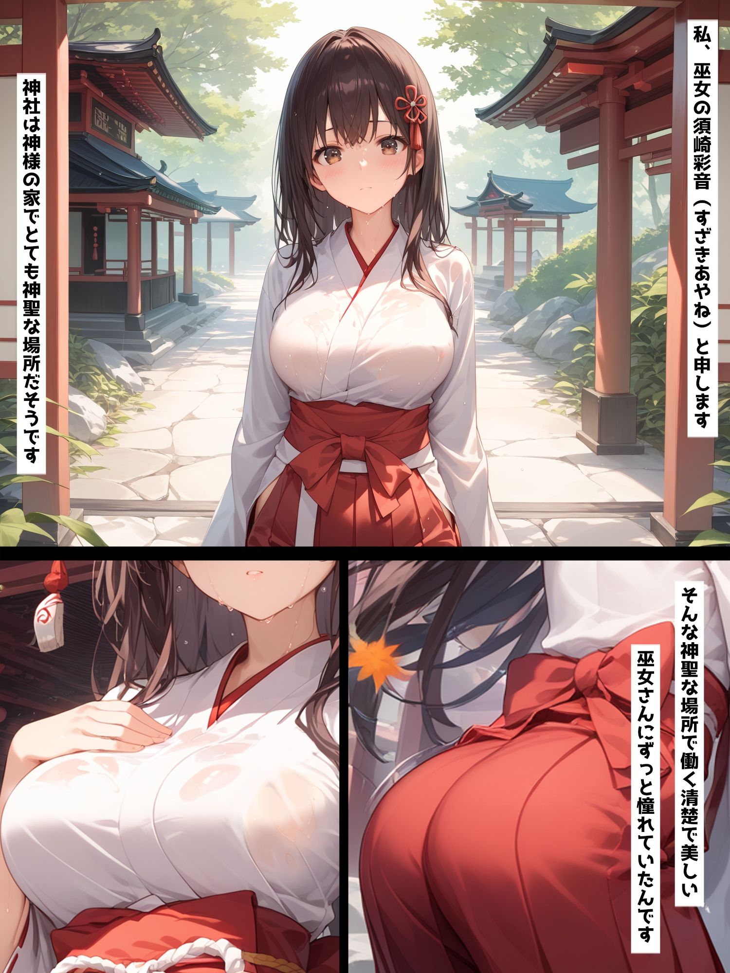 即ハメ巫女 HoneyJunction5【セリフ入有】 サンプル1ページ目