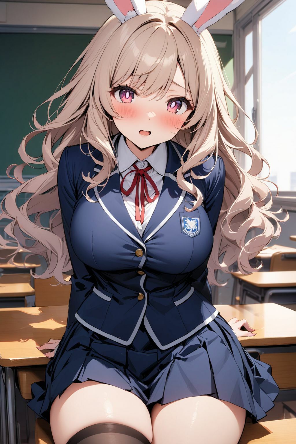 異世界学園:寂しがり屋なウサギ獣人と求愛SEX！！ 陸上部の大会中に発情中出しSEXしちゃった件！ サンプル1ページ目