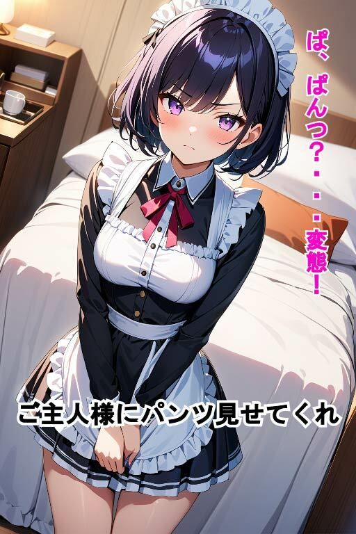幼馴染の女の子にメイドコスさせてエッチ サンプル3ページ目