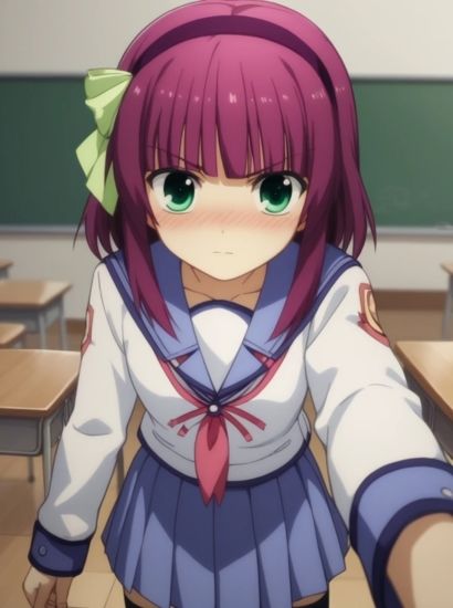 Angel Beats！の仲村ゆりから送られてきた自撮り写真 サンプル1ページ目