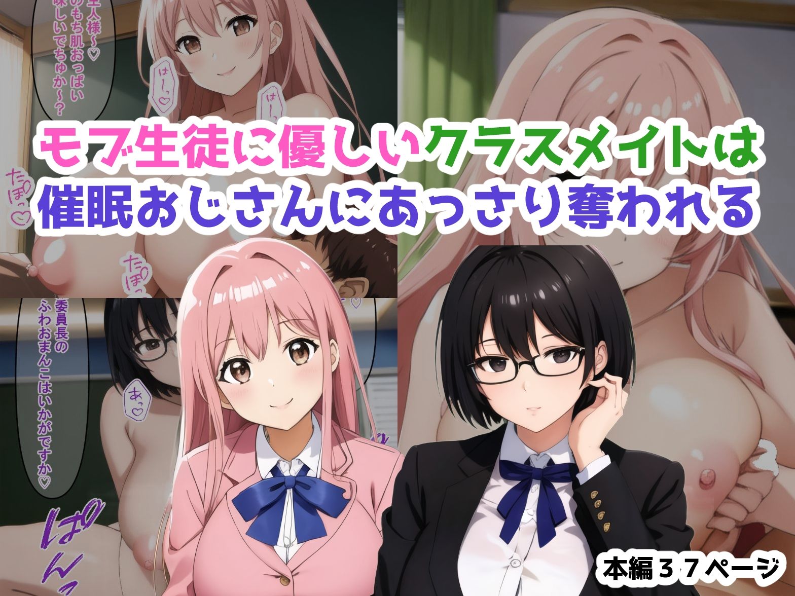 モブ生徒に優しいクラスメイトは催●おじさんにあっさり奪われる サンプル3ページ目