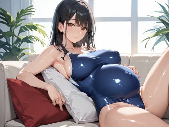 ボテ腹妊婦とコスプレS●X サンプル2ページ目