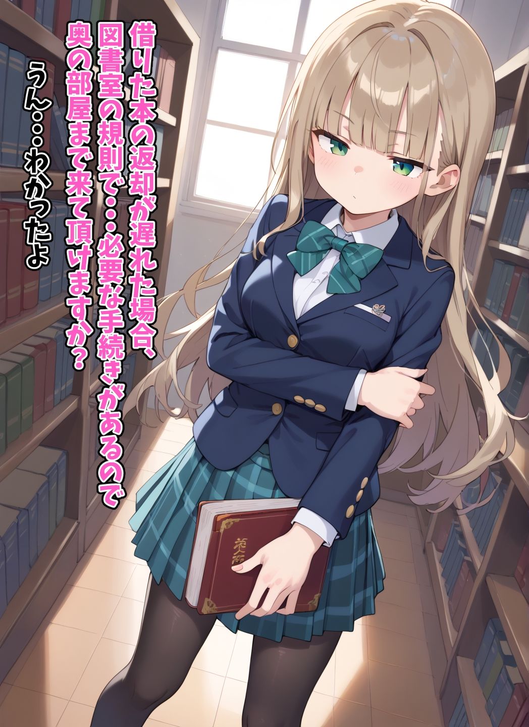 本を返し忘れて図書委員に罰則射精させられる サンプル1ページ目