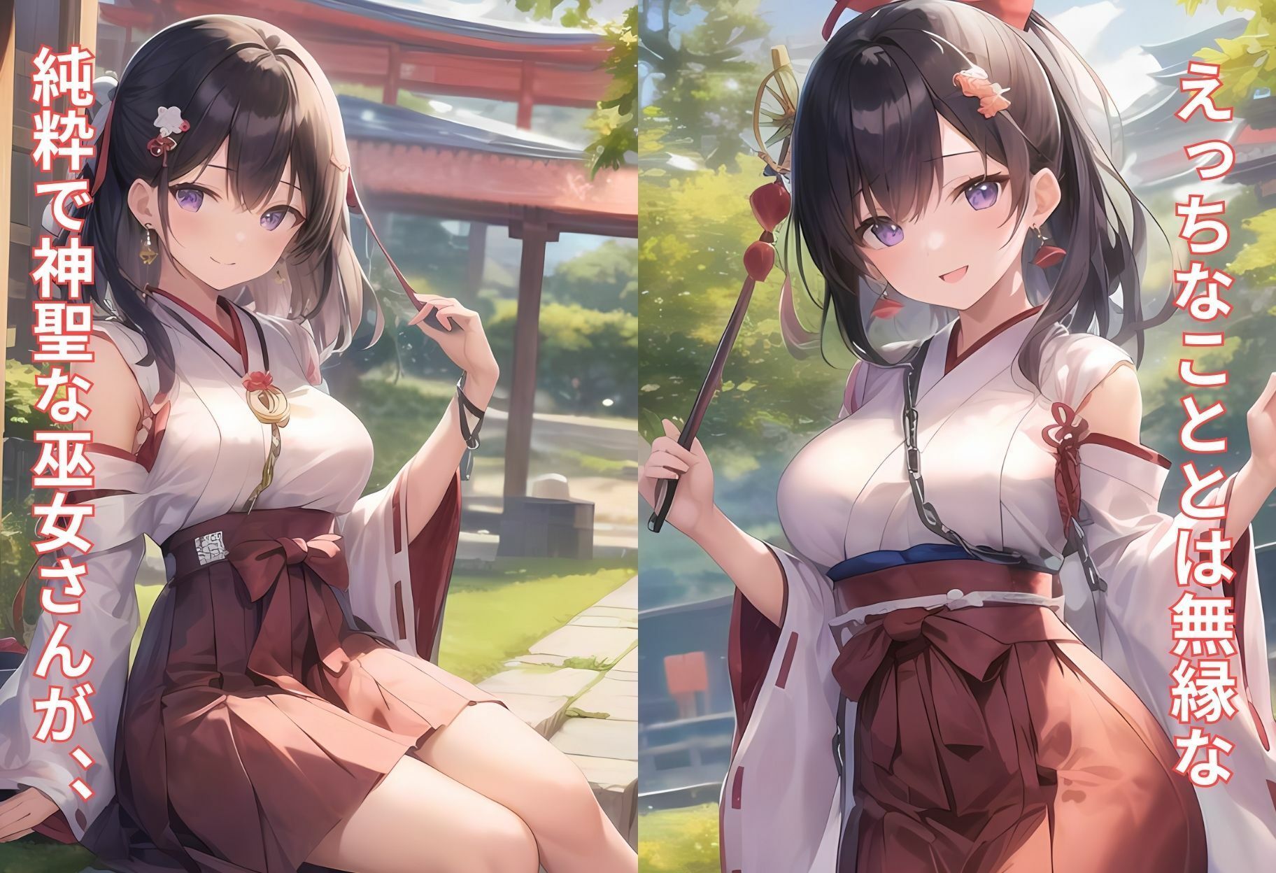 神聖な巫女がチン棒に服従した件〜ミステリアスな隠れ淫乱美少女編〜 サンプル2ページ目