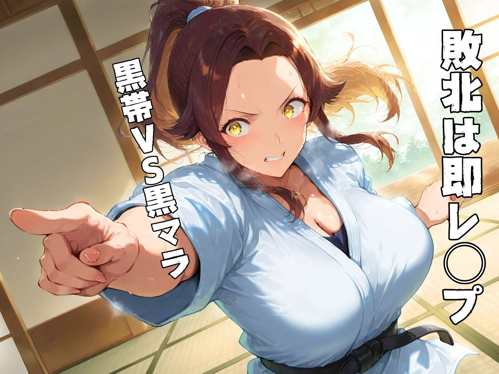 押忍！レ◯プ！ 柔道女子生ハメ！  黒帯VS黒マラ サンプル1ページ目