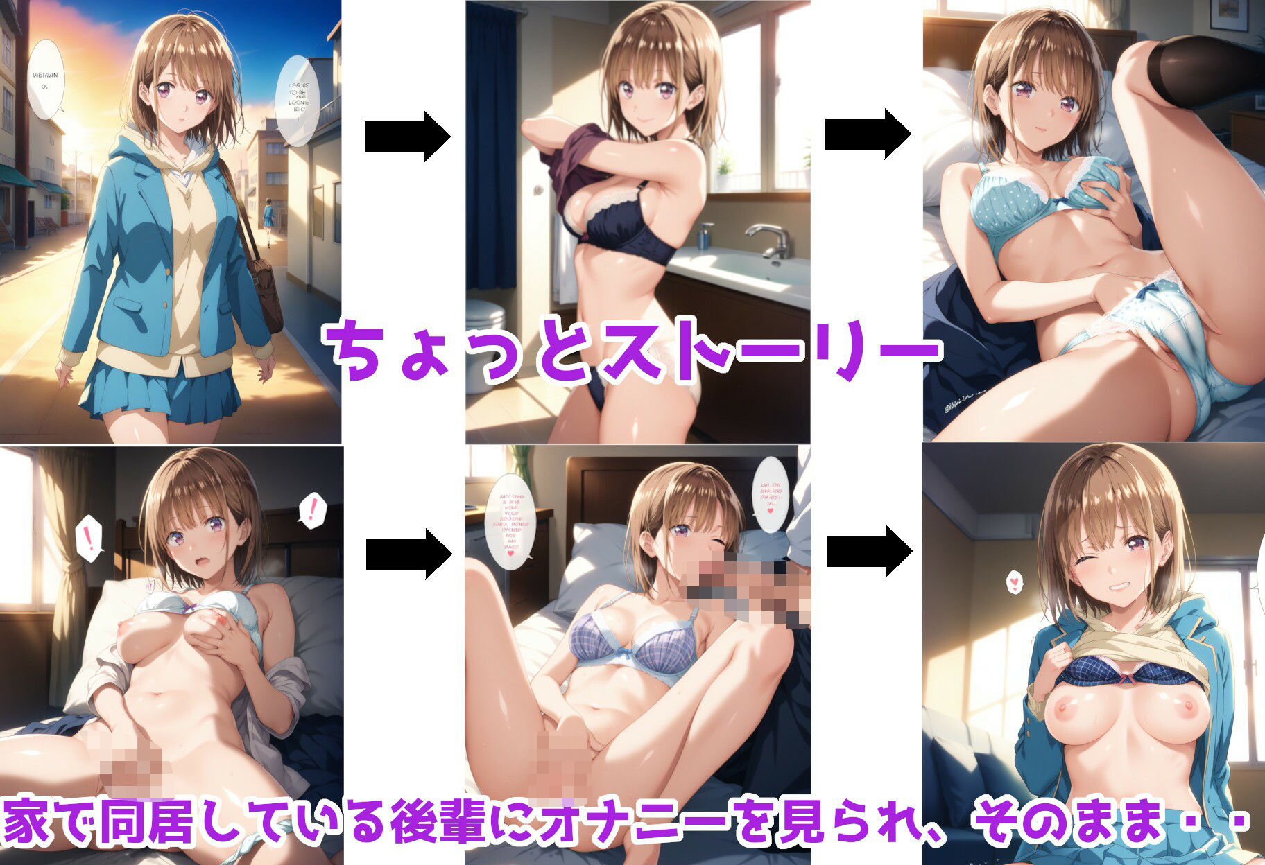 アオの〇コ 千〇先輩がかわいい！！ サンプル1ページ目