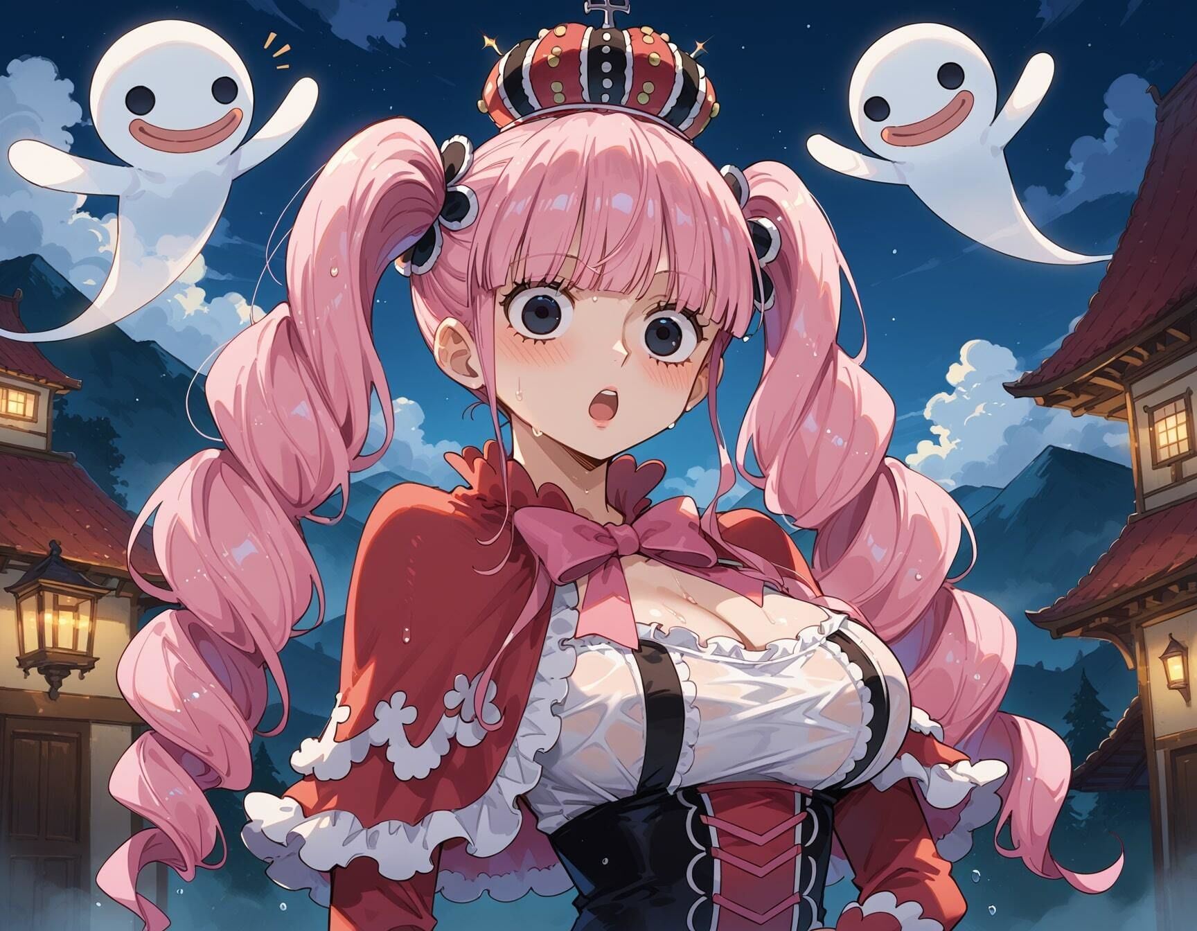 【ペ○ーナイラストエロ画像】ワ○ピースに登場する巨乳ゴスロリちゃんのエッチな画像集 サンプル8ページ目