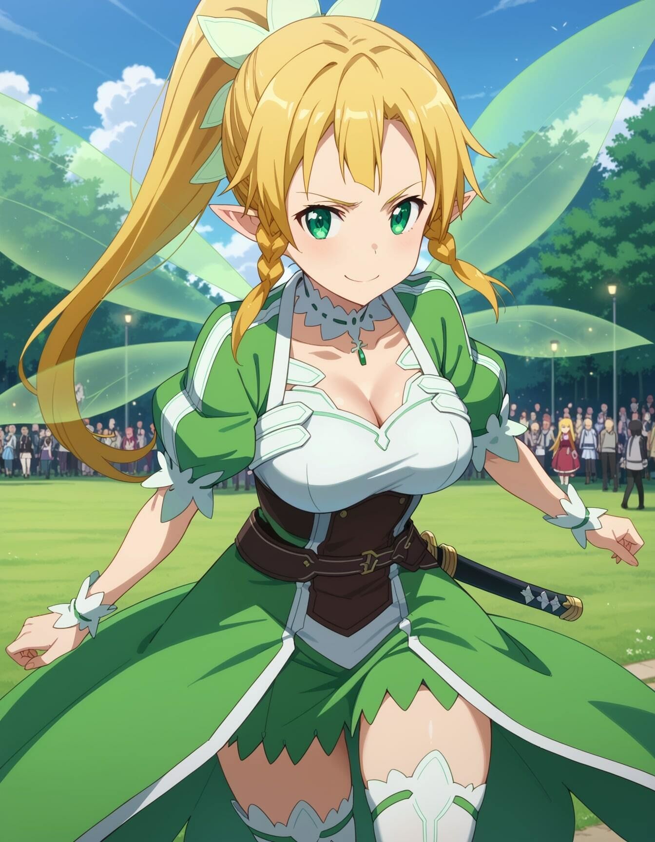 【リー○ァイラストエロ画像】ソード○ート・オンラインに登場する金髪巨乳ちゃんのエロい画像集 サンプル6ページ目