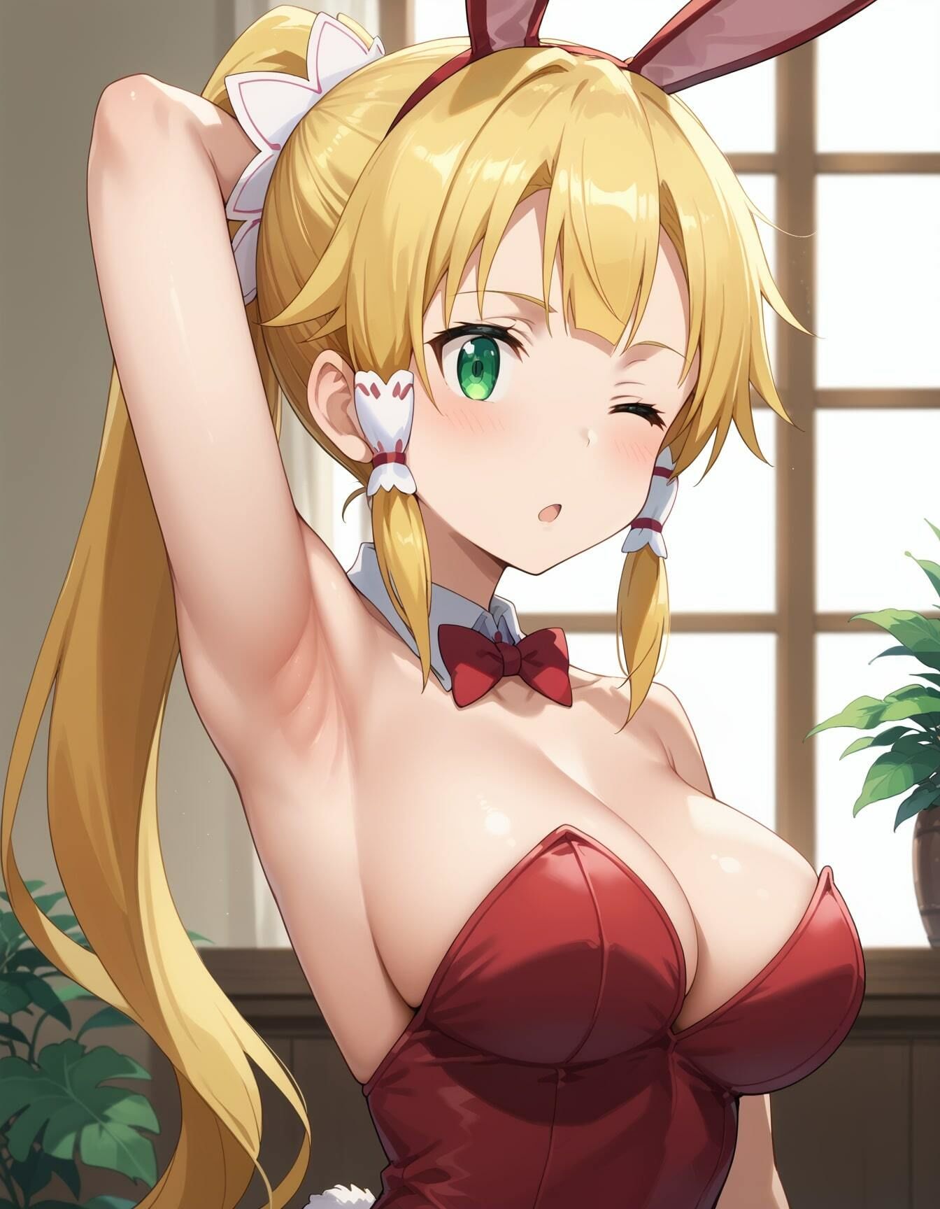 【リー○ァイラストエロ画像】ソード○ート・オンラインに登場する金髪巨乳ちゃんのエロい画像集 サンプル7ページ目
