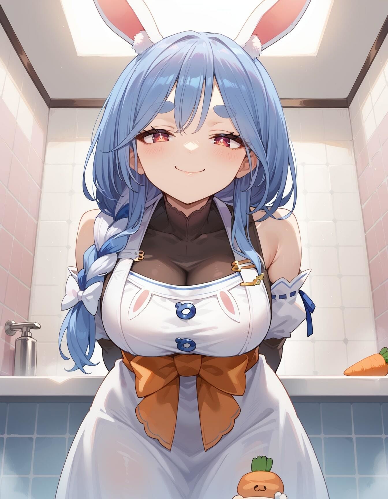 【ぺこ○ママイラストエロ画像】ホ○ライブの人気VTuber兎田ぺ○らちゃんママのエロい画像集 サンプル6ページ目
