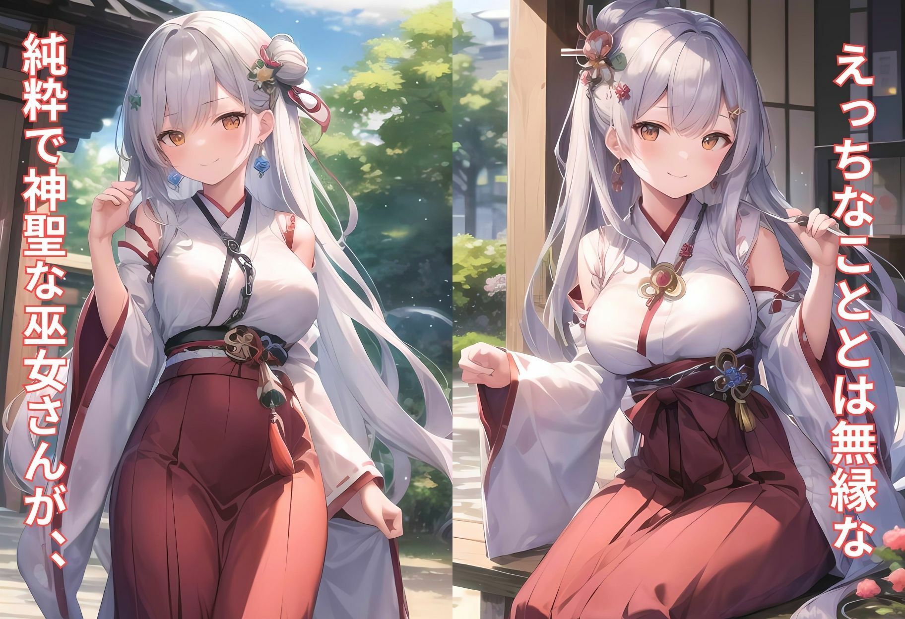 神聖な巫女がチン棒に服従した件〜1軍男子に回され願望のある癒し系美少女編〜 サンプル2ページ目
