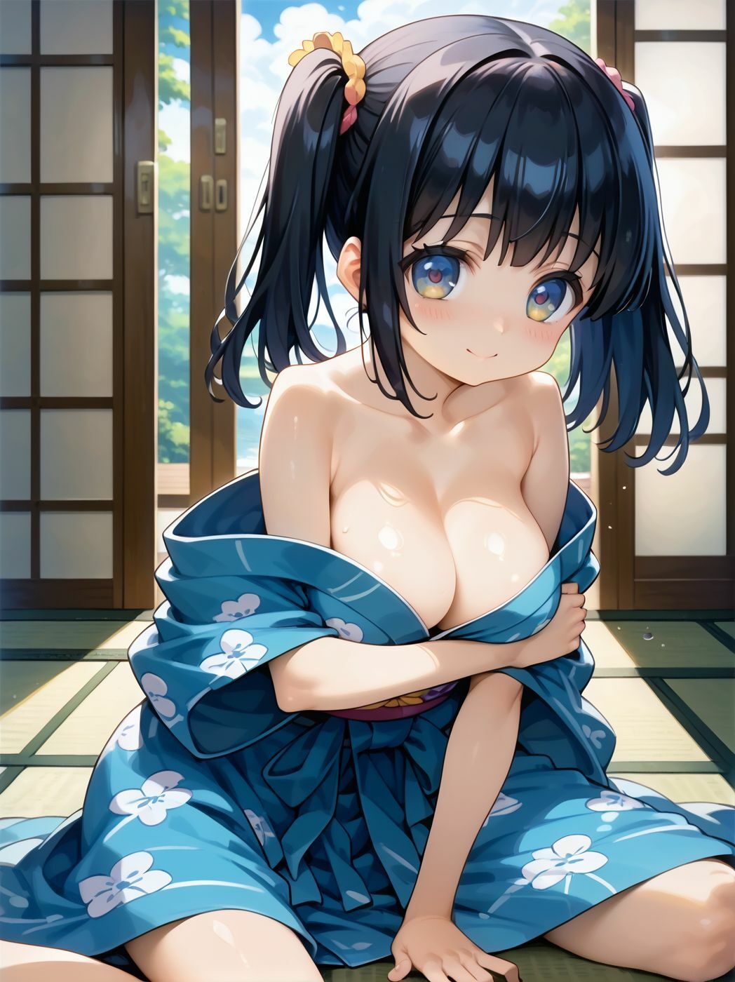 巨乳の妹と温泉旅行 「お兄ちゃんのが気持ち良すぎてエッチばっかりしてるね」 サンプル1ページ目