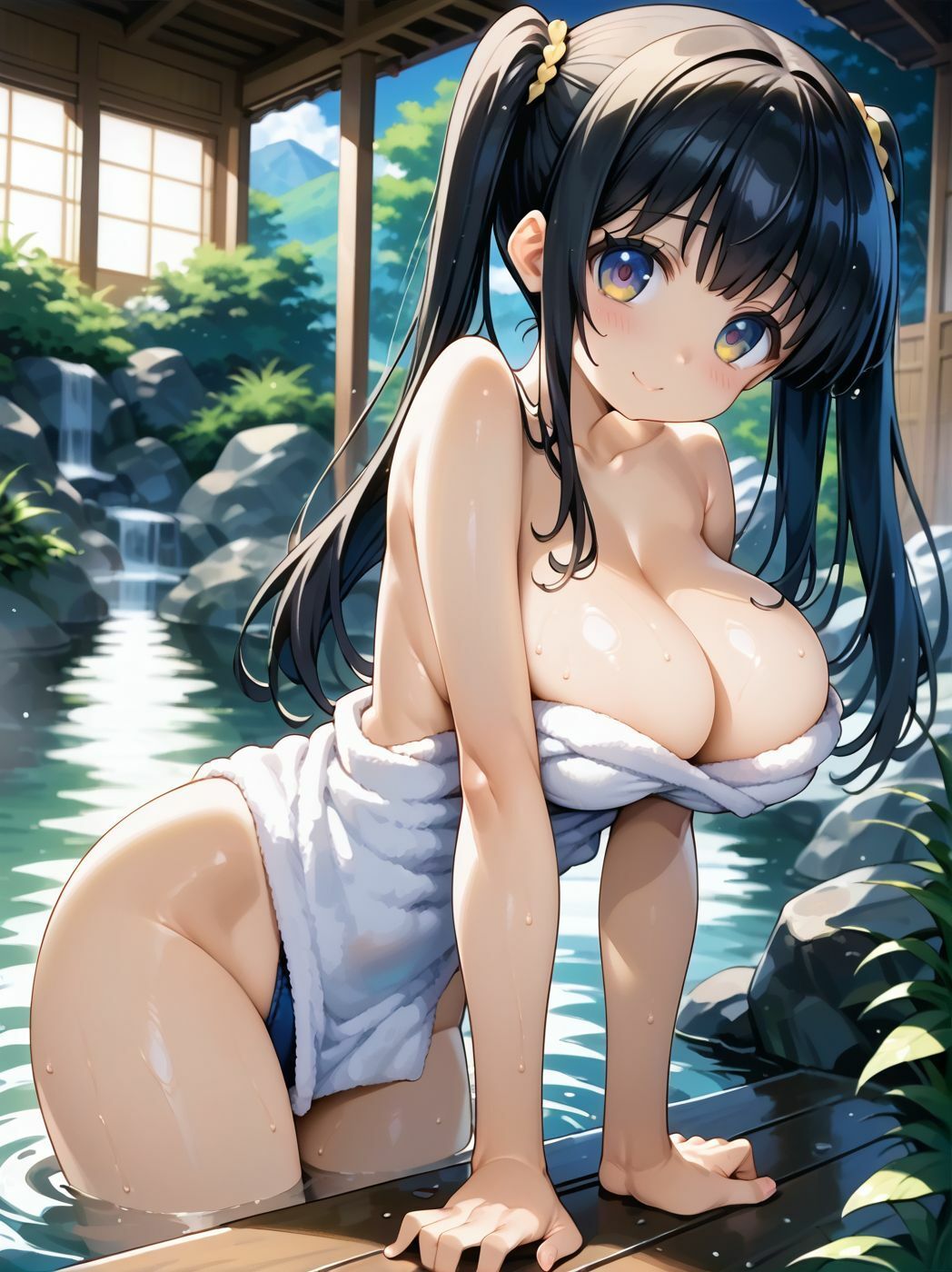 巨乳の妹と温泉旅行 「お兄ちゃんのが気持ち良すぎてエッチばっかりしてるね」 サンプル3ページ目