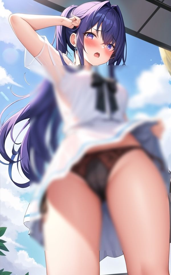 パンツを見せる、恥ずかしがり屋の美女 サンプル2ページ目