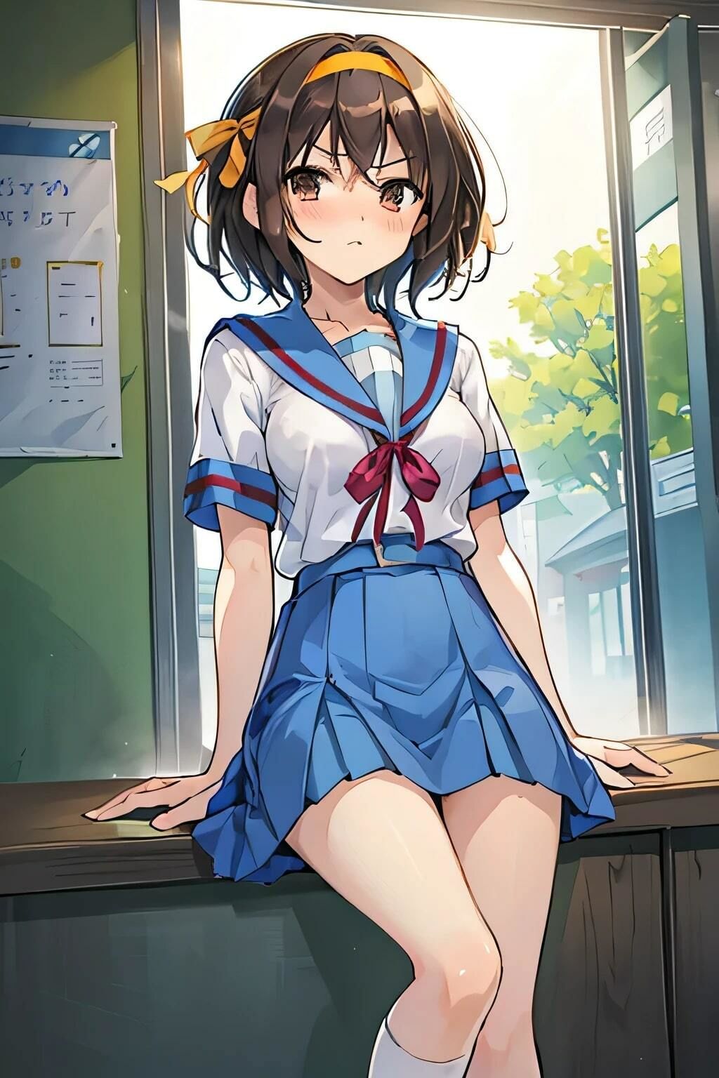涼◯ハルヒの憂鬱を晴らす集団中出し サンプル2ページ目
