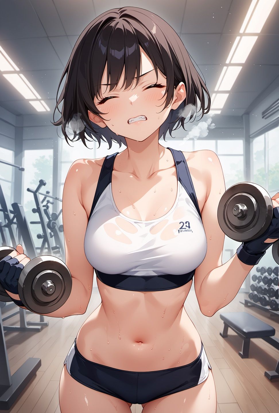 スポーツ女子がパーソナルジムで受けた性指導で堕ちる サンプル2ページ目