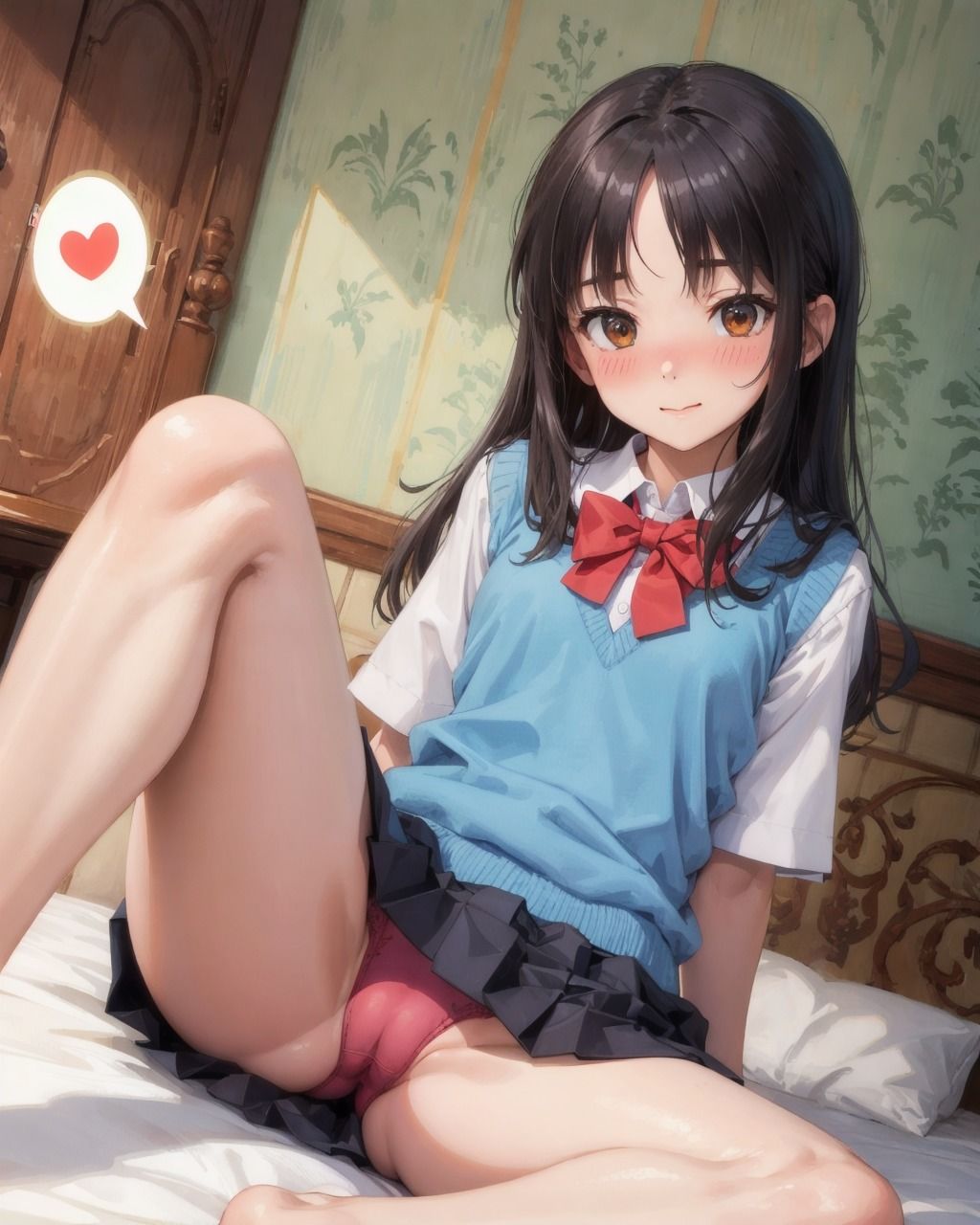 ぶっかけ挑発M字開脚 Vol.26 ピタピタ制服おパンツ編 V2 サンプル6ページ目