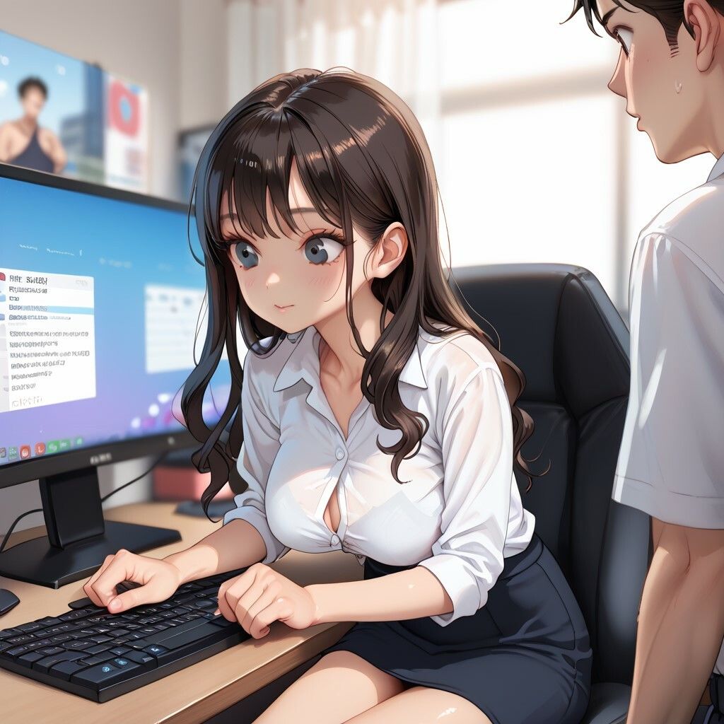 真面目なOL実はクソビッチだった！ サンプル2ページ目