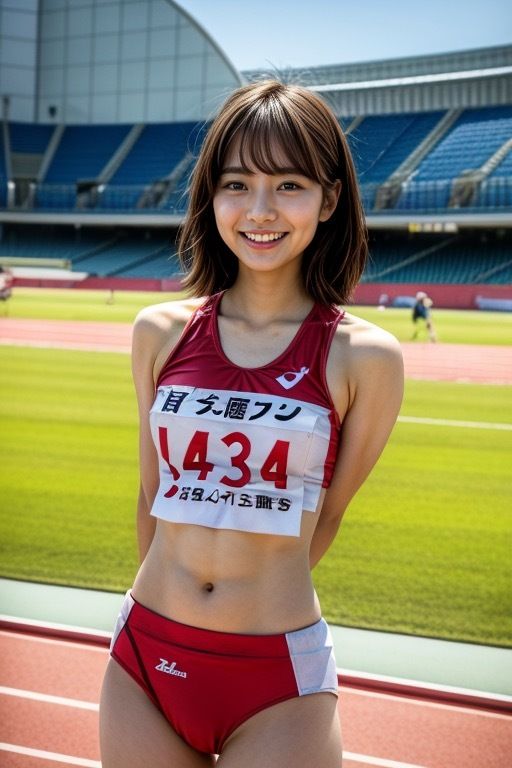 AIナチュラル美女  〜陸上〜 サンプル4ページ目