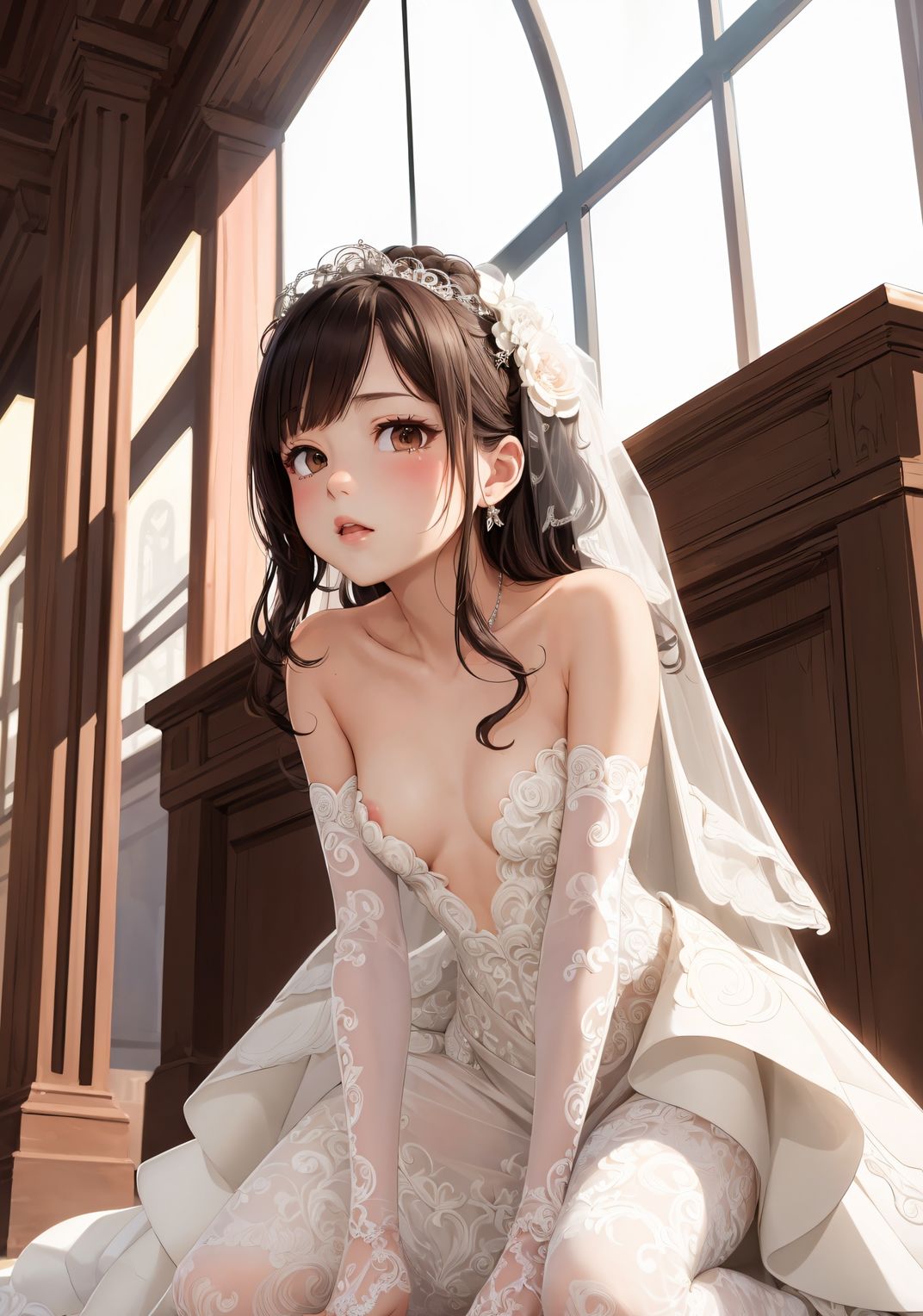 【美少女花嫁AIイラスト集】AI BRIDAL MODE【PNG127枚/PDF付】 サンプル4ページ目