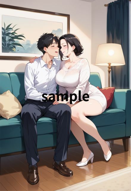 デカパイの美人妻と濃密S E X サンプル2ページ目