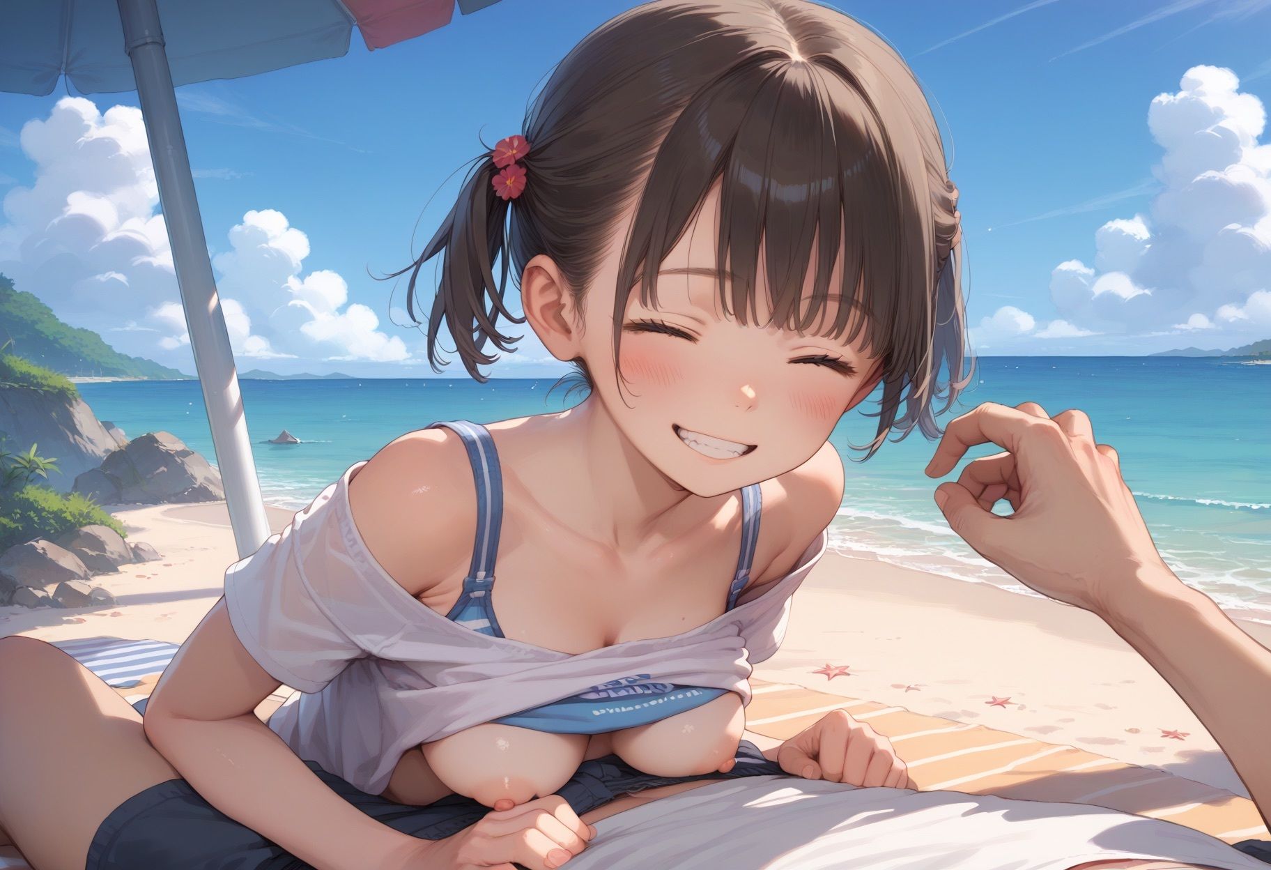 親に隠れてつるぺた妹に種付けプレス！〜生イキ京都旅行編〜 サンプル10ページ目