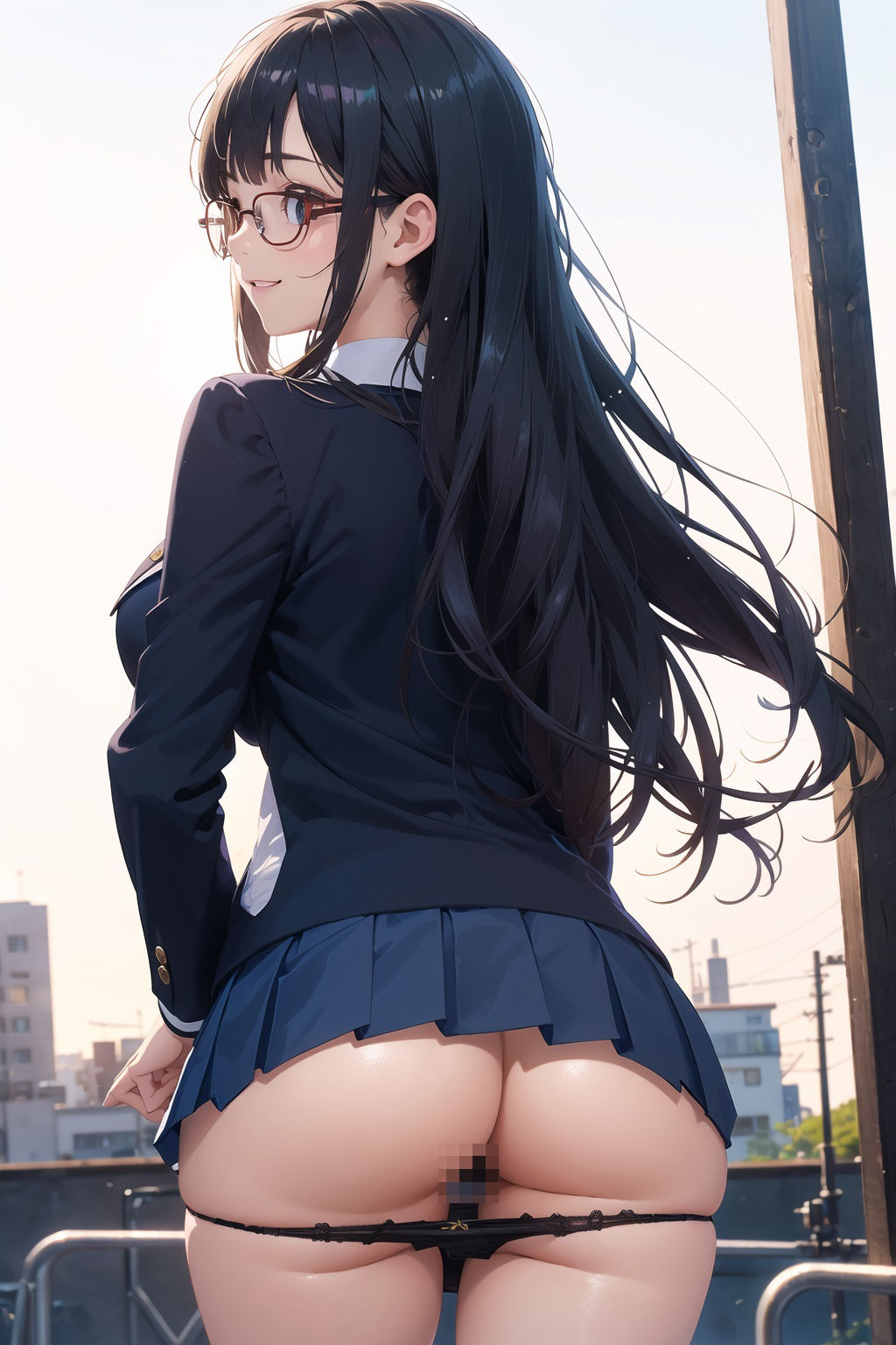 僕と女子校生-清楚系眼鏡女子のブレザー サンプル6ページ目