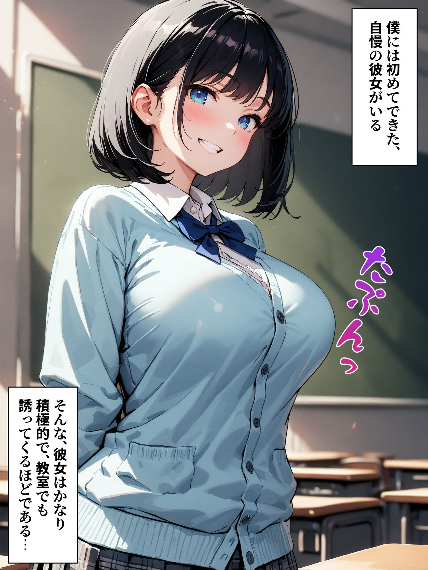 初めての彼女が巨根クラスメイトにNTRれた サンプル1ページ目