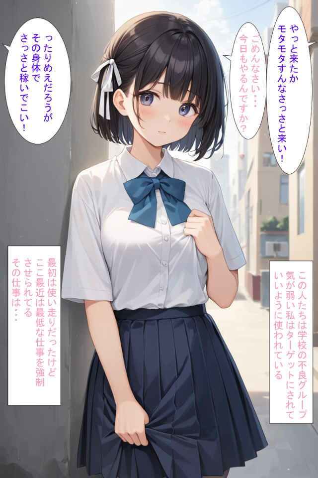 気弱JKの強●売春日記 サンプル1ページ目